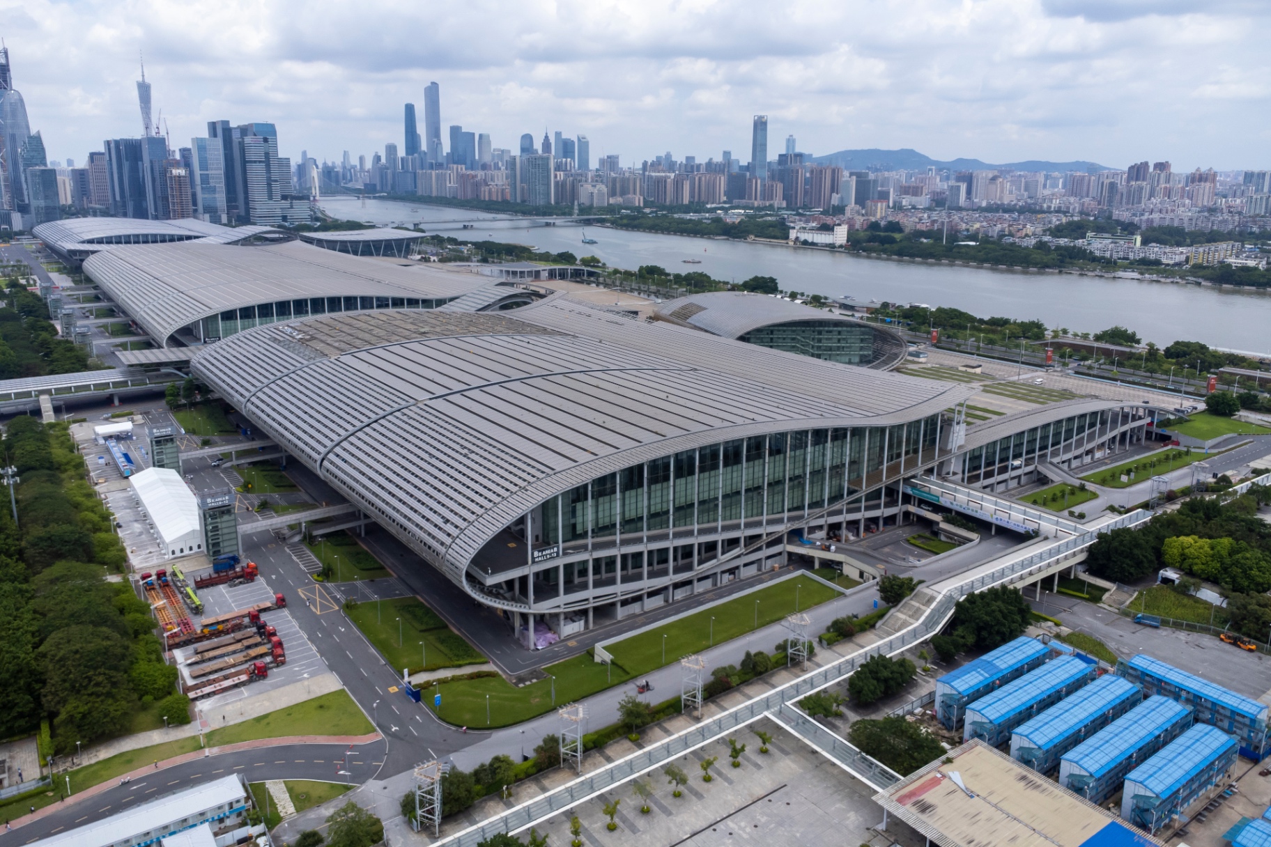 Complexo da Canton Fair em Guangzhou, China
